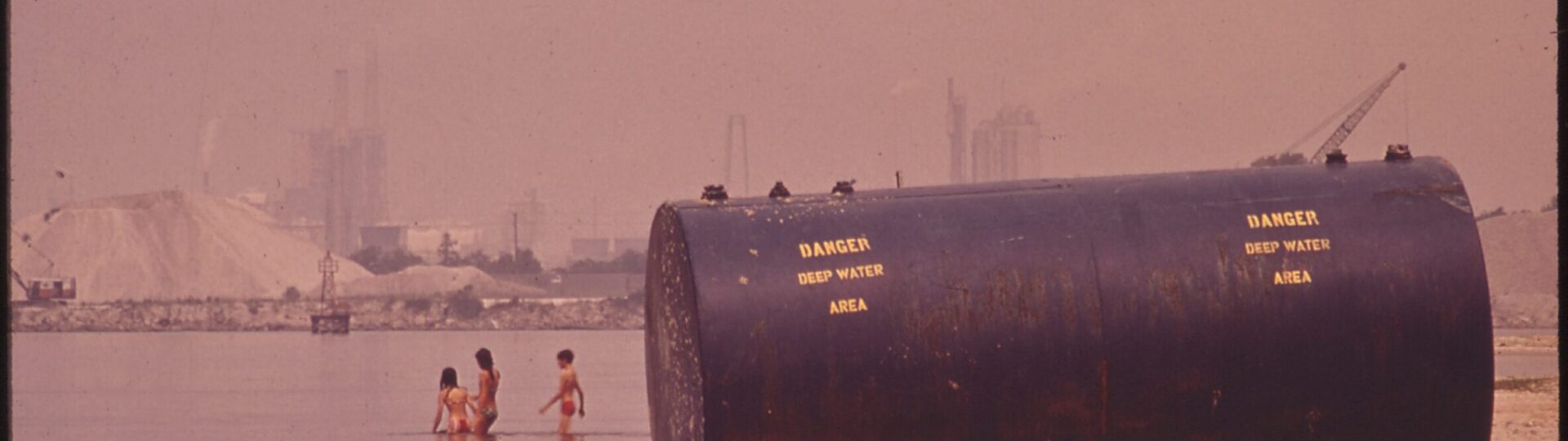 Chemical plants on shore Nara